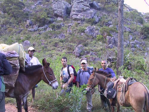 Hiking to the caves